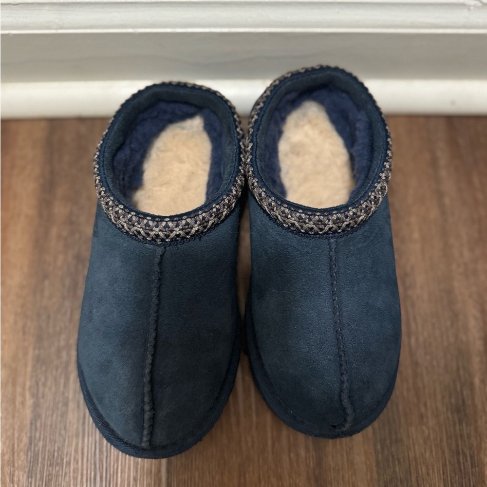 UGG Navy Blue Kids Slippers